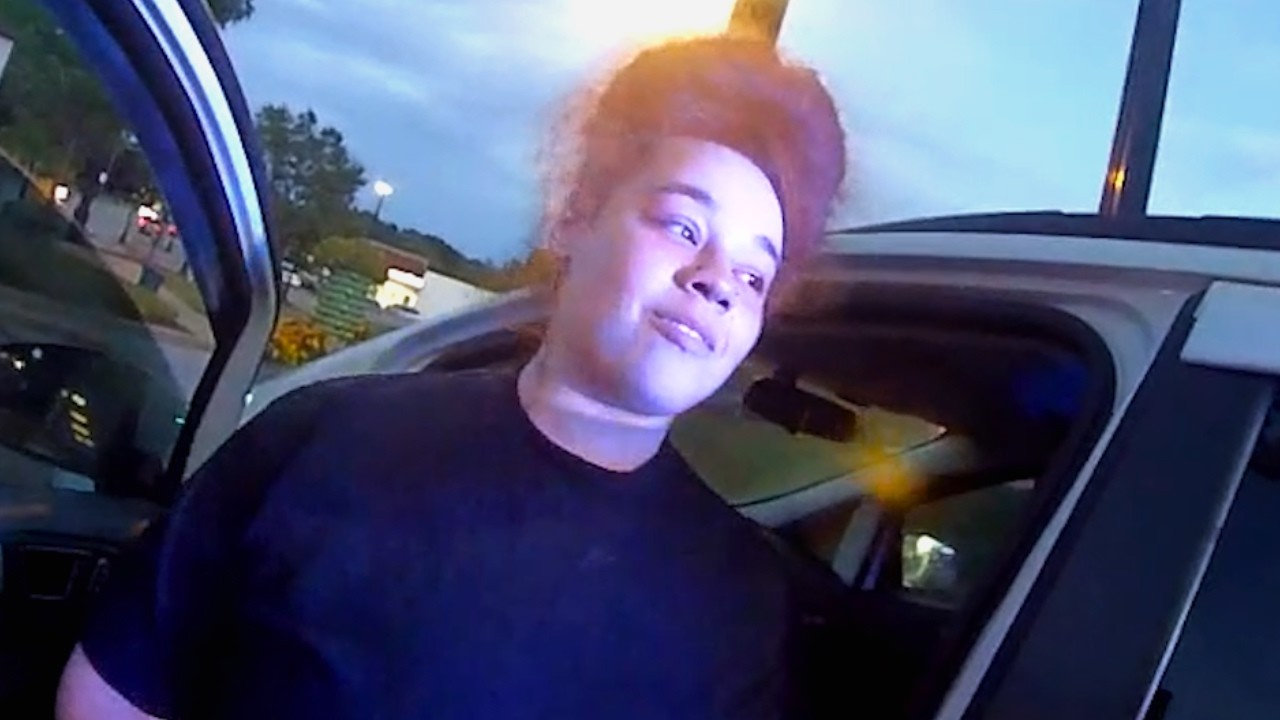 Thumbnail for Girl Smiles After Ramming Teen on Bike