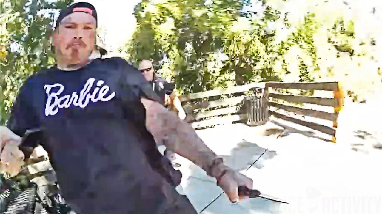 Thumbnail for Wanted Man Pulls Knife And Charges at Officer Before Being Shot