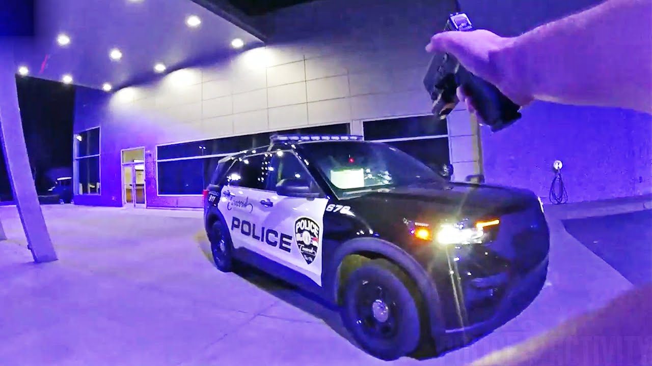 Thumbnail for Bodycam Video Shows Moment Cop Shot a Man Trying To Steal Police Car