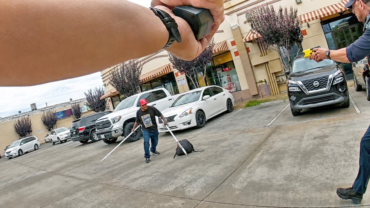 Thumbnail for California Officers Shoot Suspect Wielding Homemade Spear Knives