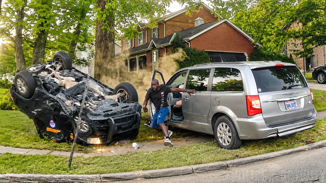 Thumbnail for Suspect In Stolen Vehicle Slams Into Police Cruiser During Pursuit