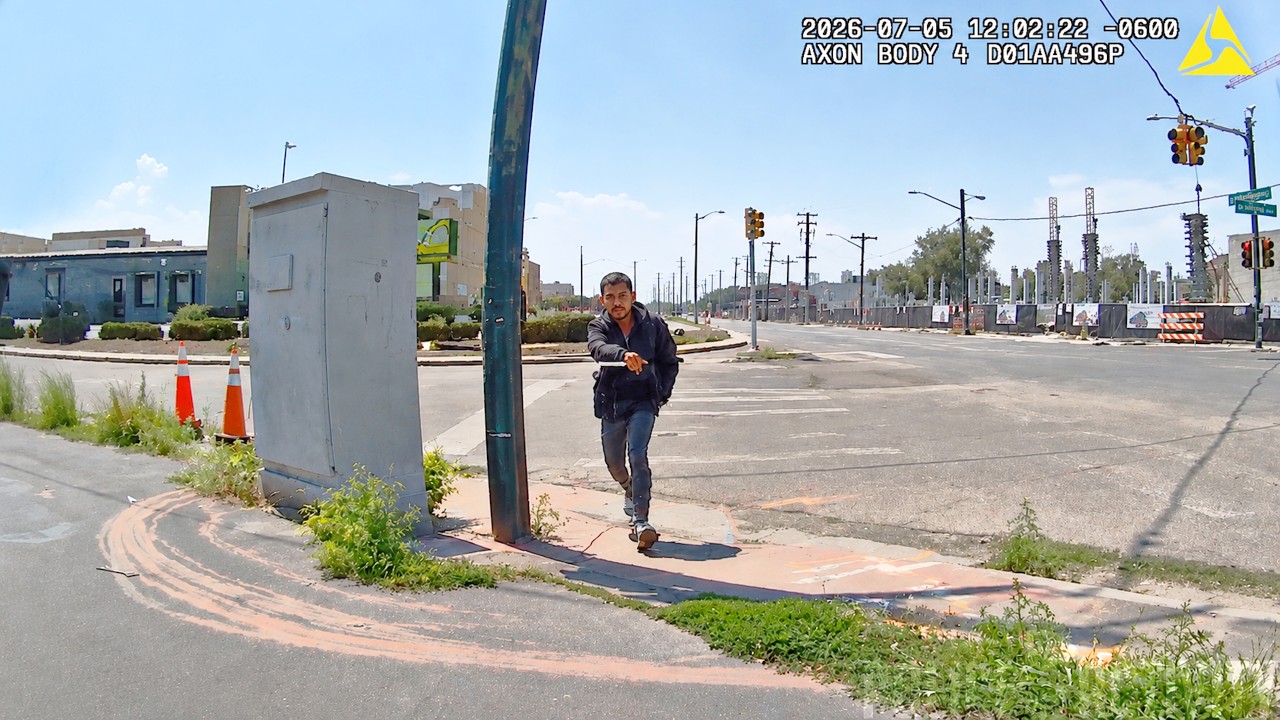 Thumbnail for Police Chase Ends When Suspect Charges Officer With Knife